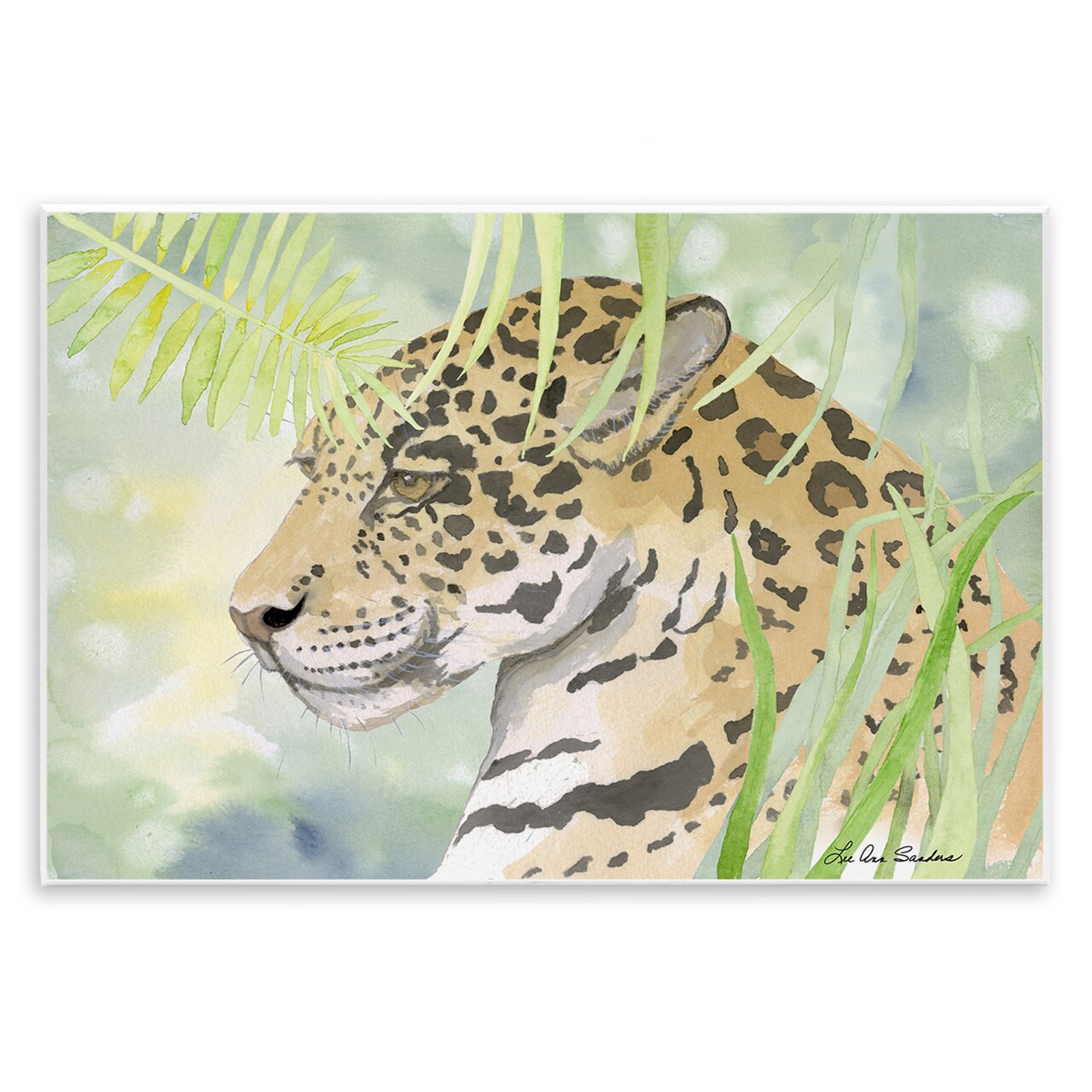 Stupell Industries Leopard In The Jungle Wall Plaque By Lee Ann Sanders